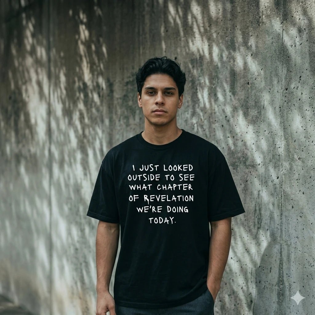 Revelation Today Tee Black Men's T-Shirt Soulful Faith Christian Apparel & Jewelry