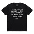 Revelation Today Tee Black Men's T-Shirt Soulful Faith Christian Apparel & Jewelry