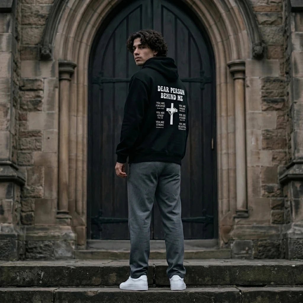 Romans 1:22 Faith Hoodie Black Men's Hoodie Soulful Faith Christian Apparel & Jewelry