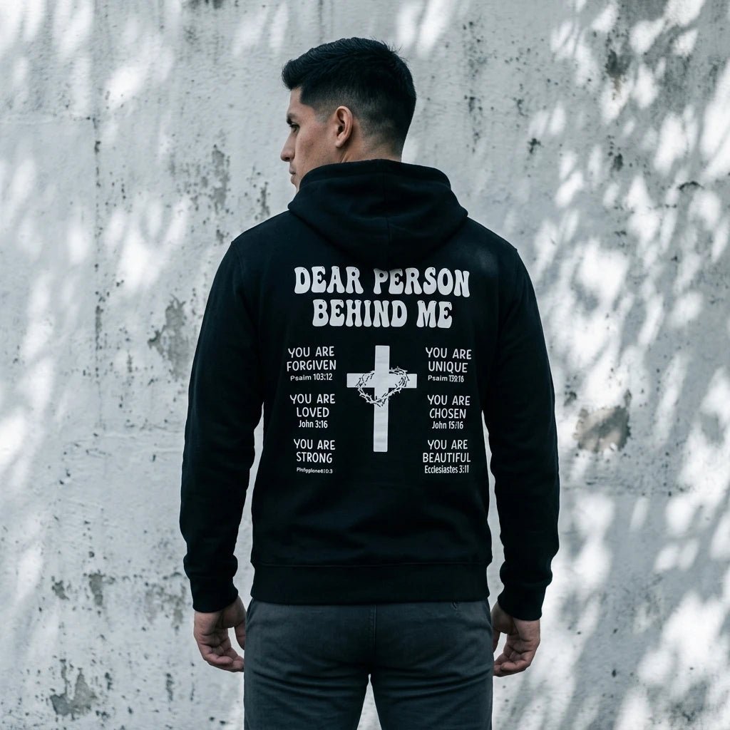 Romans 1:22 Faith Hoodie Black Men's Hoodie Soulful Faith Christian Apparel & Jewelry