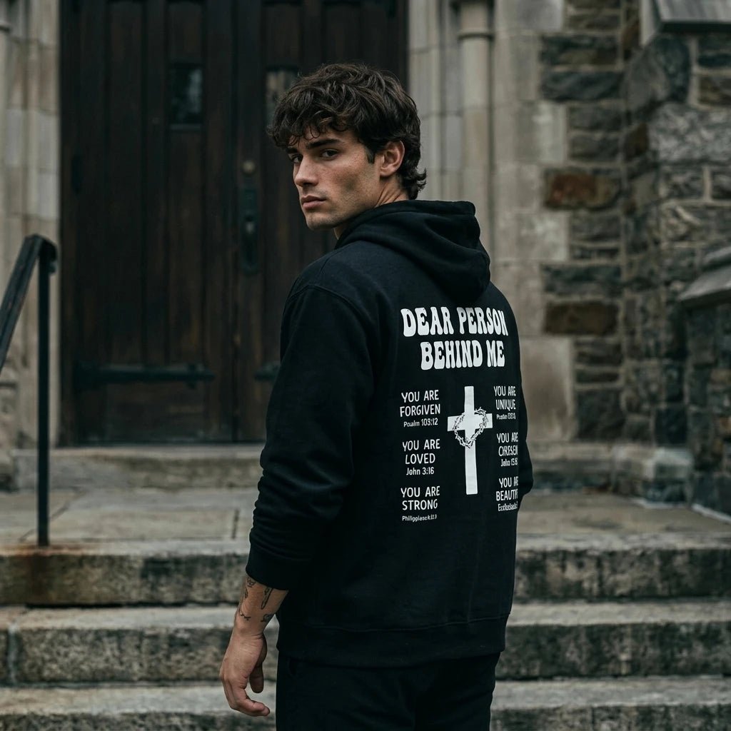 Romans 1:22 Faith Hoodie Black Men's Hoodie Soulful Faith Christian Apparel & Jewelry