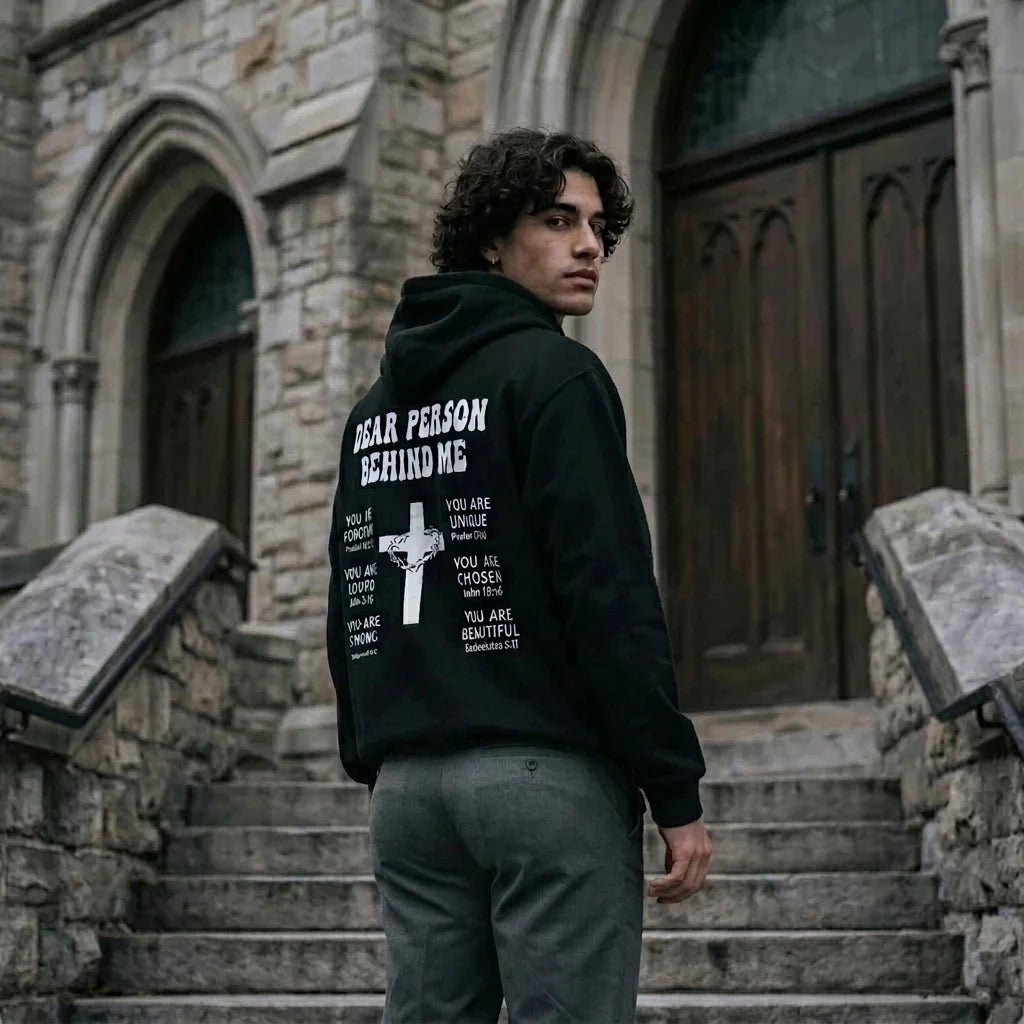 Romans 1:22 Faith Hoodie Black Men's Hoodie Soulful Faith Christian Apparel & Jewelry