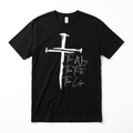 Sacred Nails Cross Tee Black Men's T-Shirt Soulful Faith Christian Apparel & Jewelry