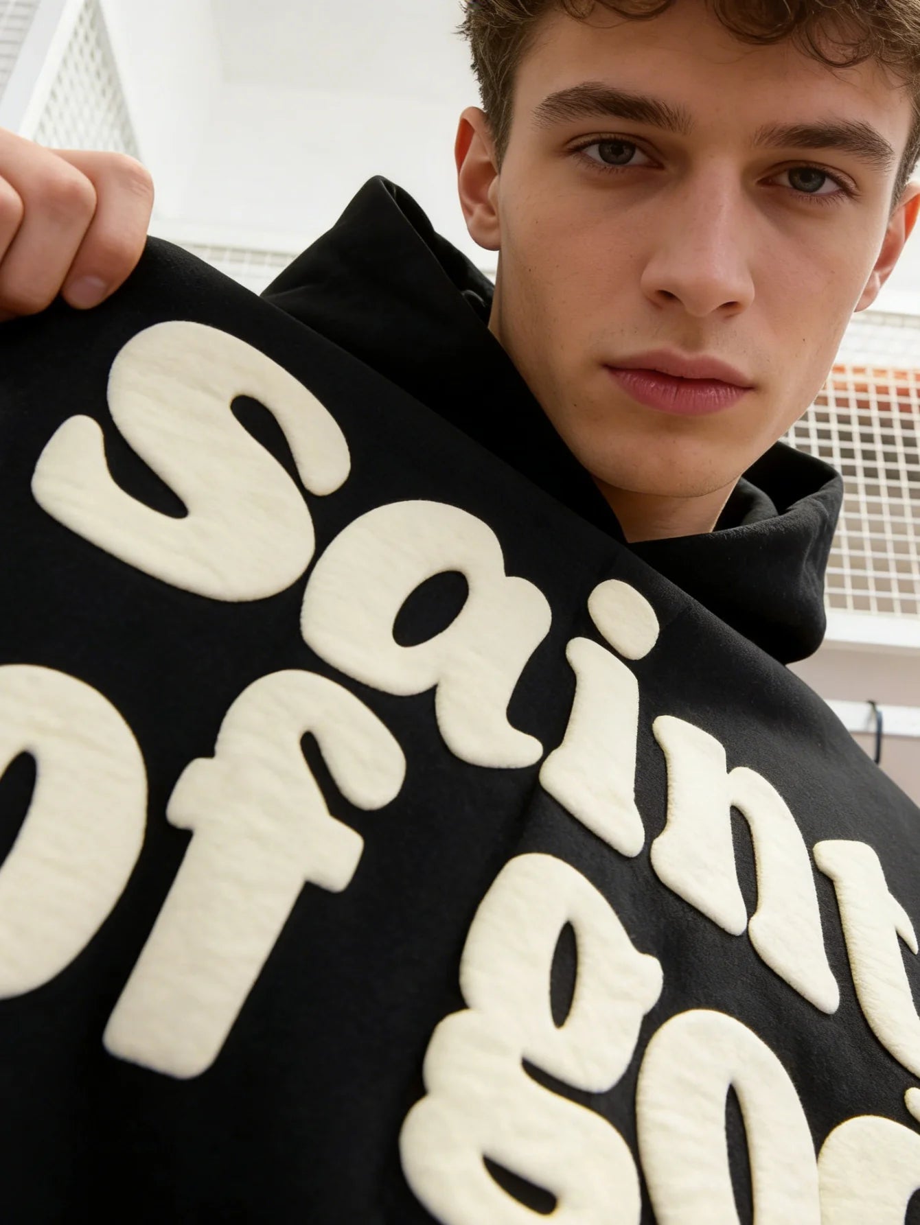 Saint of God Heavyweight Hoodie Black Men's Hoodie Soulful Faith Christian Apparel & Jewelry