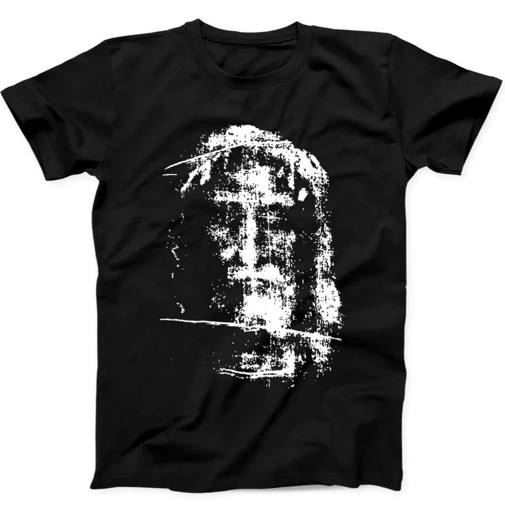 Shroud of Turin Tee Black Men's T-Shirt Soulful Faith Christian Apparel & Jewelry