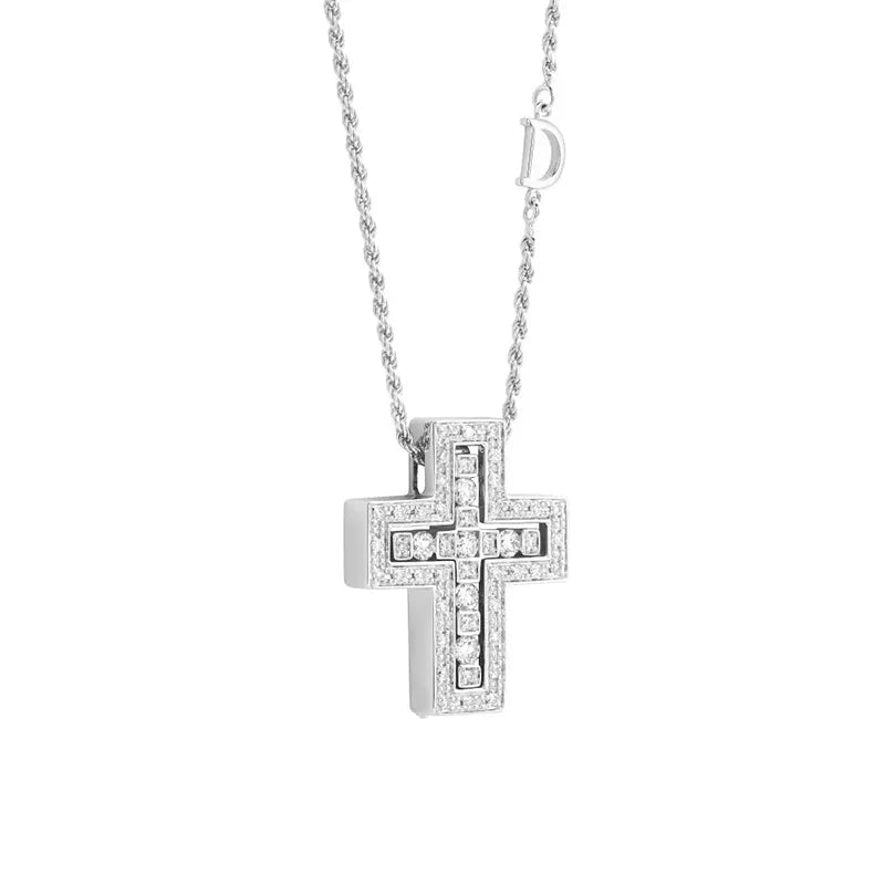 Sterling Silver Cross Necklace Rose Gold Women's Necklace Soulful Faith Christian Apparel & Jewelry