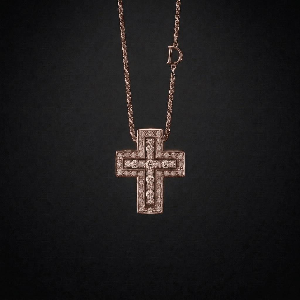 Sterling Silver Cross Necklace Rose Gold Women's Necklace Soulful Faith Christian Apparel & Jewelry