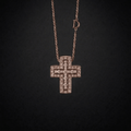 Sterling Silver Cross Necklace Rose Gold Women's Necklace Soulful Faith Christian Apparel & Jewelry