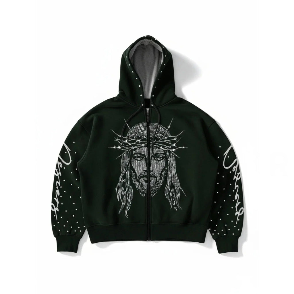 Thorns & Diamonds Streetwear Hoodie Black Men's Hoodie Soulful Faith Christian Apparel & Jewelry