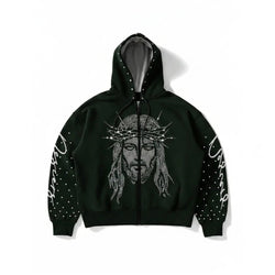 Thorns & Diamonds Streetwear Hoodie Black Men's Hoodie Soulful Faith Christian Apparel & Jewelry