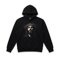 Vintage Jesus Face Hoodie Black Men's Hoodie Soulful Faith Christian Apparel & Jewelry