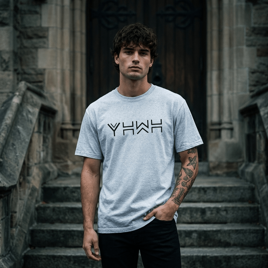 Yahweh YHWH Graphic Tee Black Men's T-Shirt Soulful Faith Christian Apparel & Jewelry