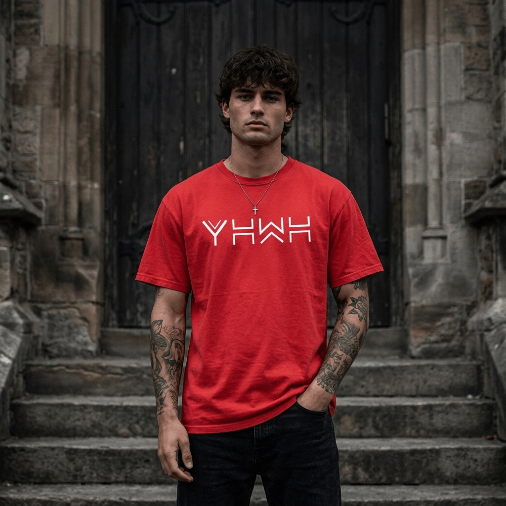 Yahweh YHWH Graphic Tee Black Men's T-Shirt Soulful Faith Christian Apparel & Jewelry