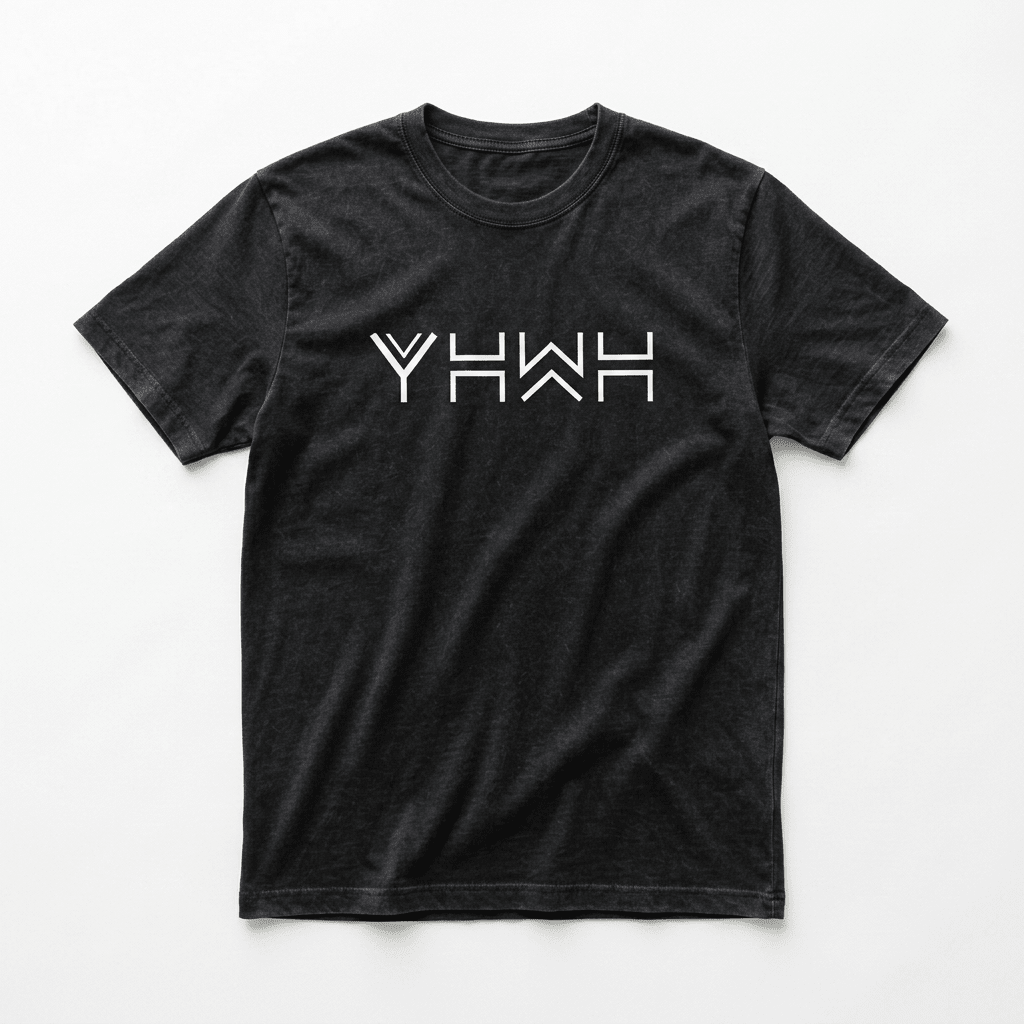 Yahweh YHWH Graphic Tee Black Men's T-Shirt Soulful Faith Christian Apparel & Jewelry