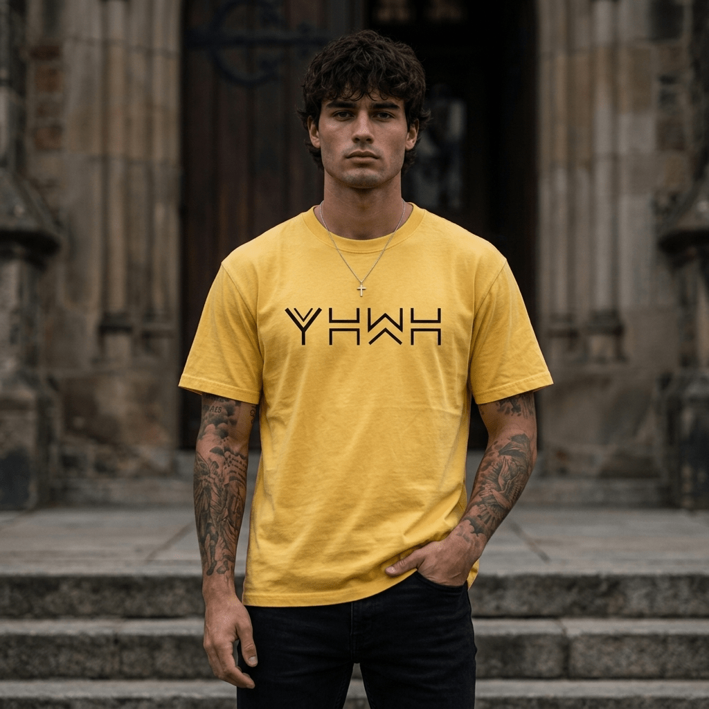 Yahweh YHWH Graphic Tee Black Men's T-Shirt Soulful Faith Christian Apparel & Jewelry
