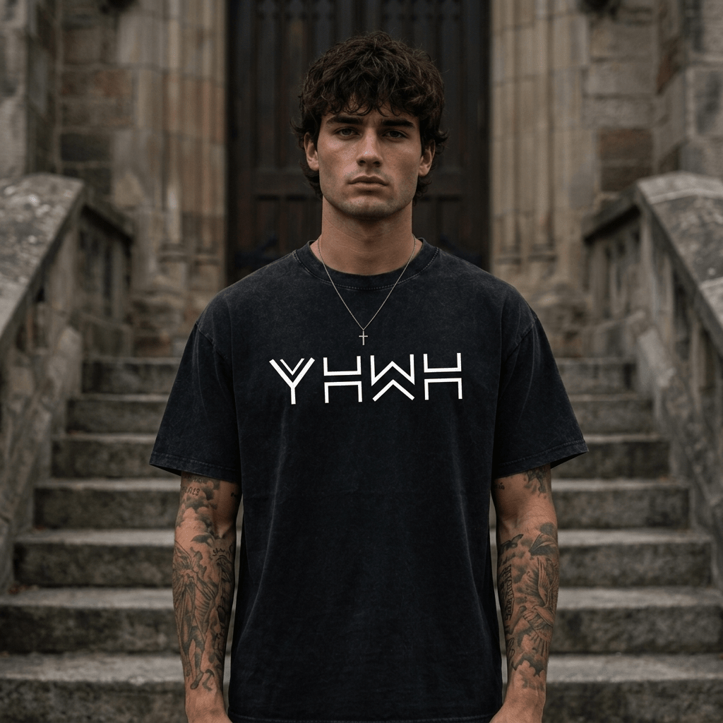 Yahweh YHWH Graphic Tee Black Men's T-Shirt Soulful Faith Christian Apparel & Jewelry