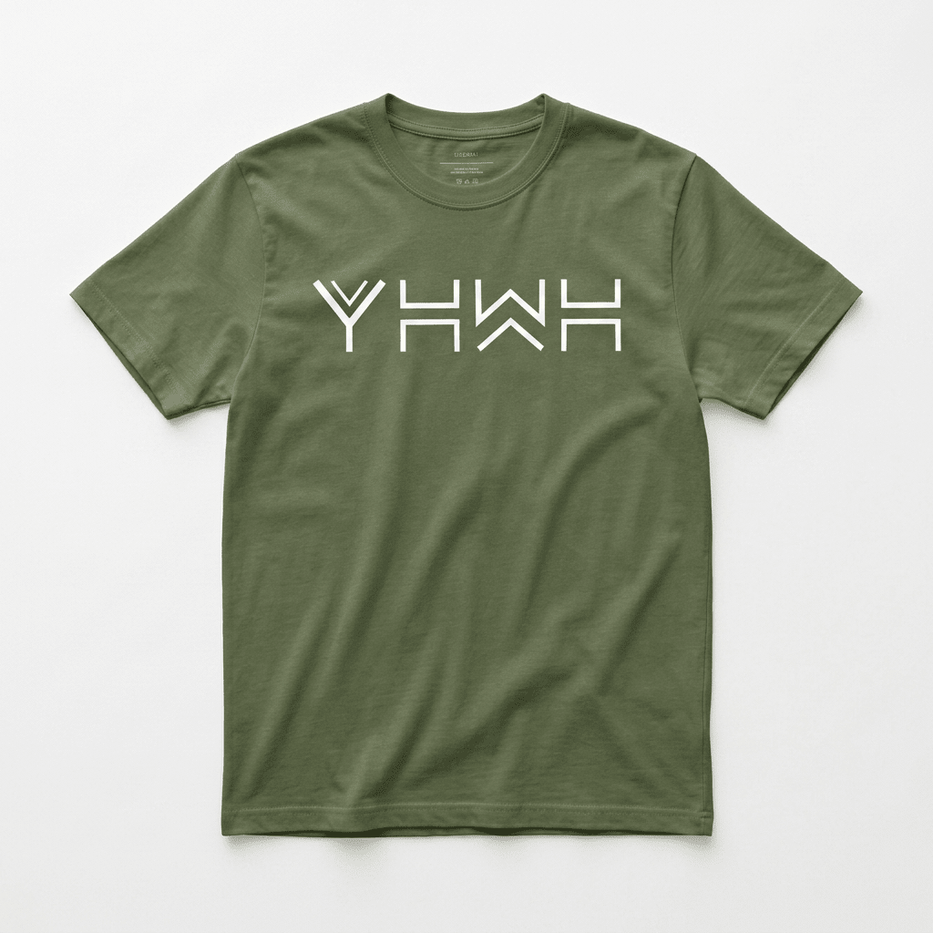 Yahweh YHWH Graphic Tee Green Men's T-Shirt Soulful Faith Christian Apparel & Jewelry