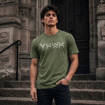 Yahweh YHWH Graphic Tee Green Men's T-Shirt Soulful Faith Christian Apparel & Jewelry